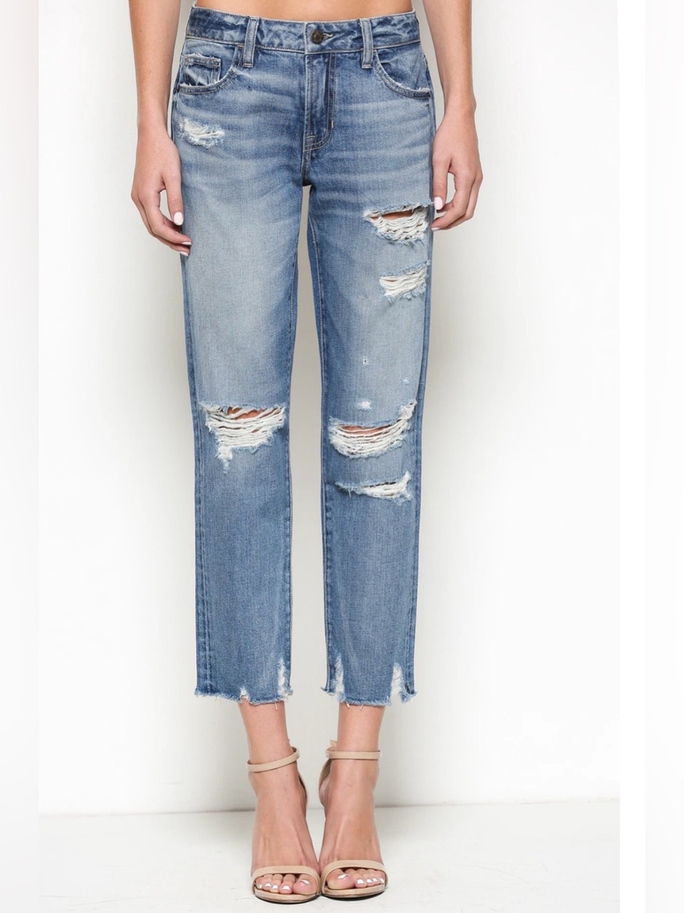 Hidden Jeans Bailey Slim Fit Boyfriend - Medium Wash size 24